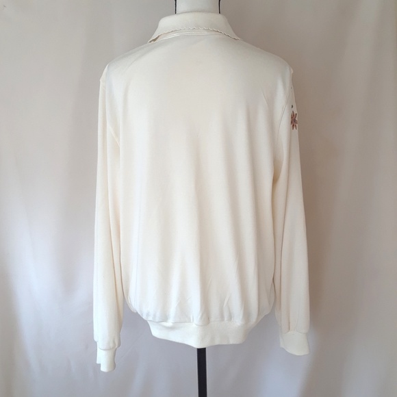 Alfred Dunner White Embroidered and Beaded Sweater - Picture 6 of 8